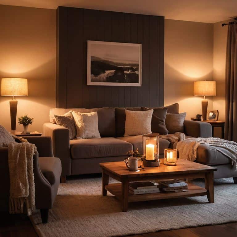 Cozy lighting bulbs warm up space