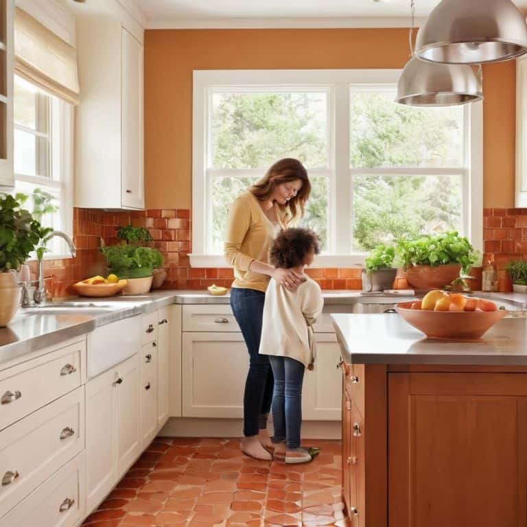 Family kitchen materials for nurturing spaces