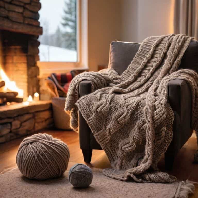 Weaving Warmth knitted throws