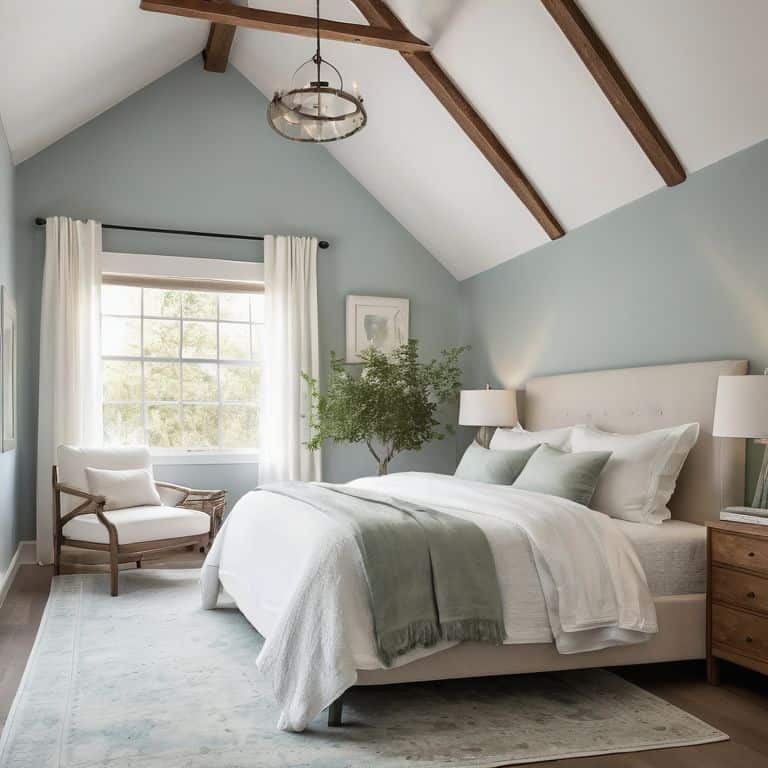 Calming bedroom color palette inspiration