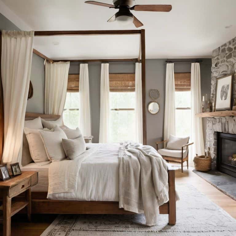 Cozy bedroom retreat ambiance