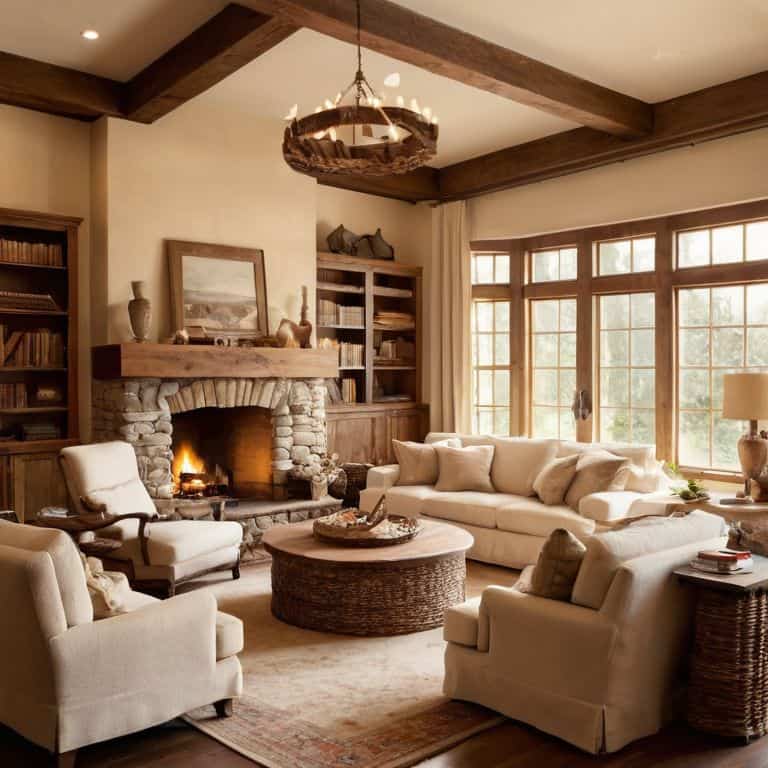 Cozy living room interior design