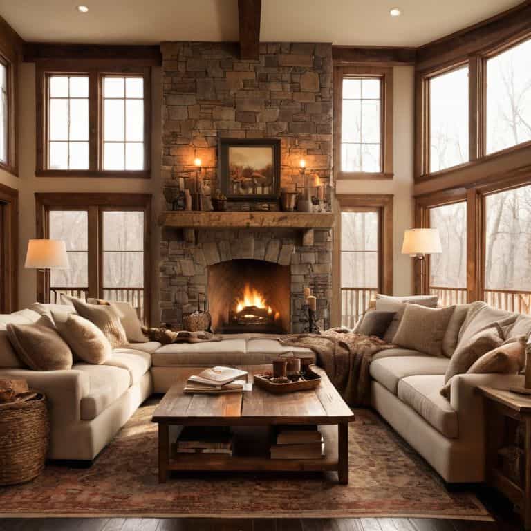 Cozy living room interior design