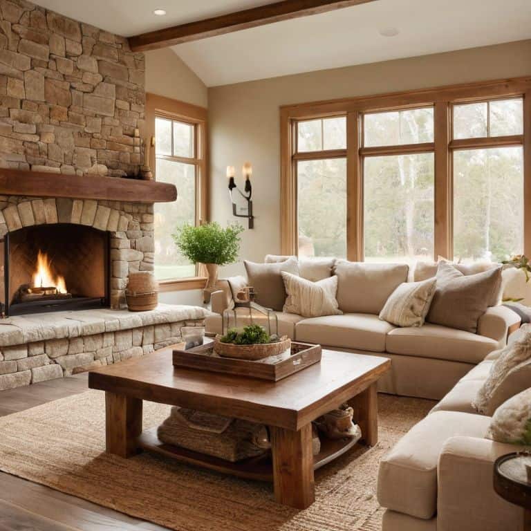 Cozy living room atmosphere