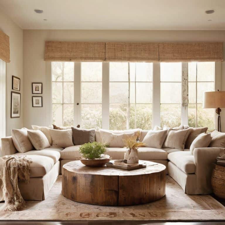 Cozy living room furniture arrangement