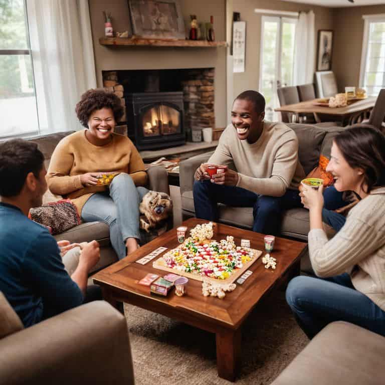 DIY family game night setup