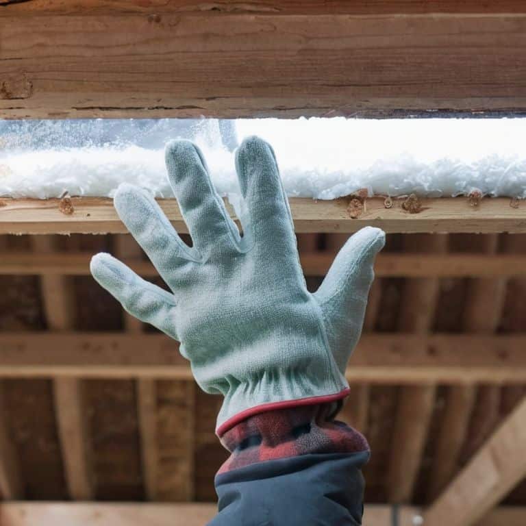 DIY home insulation materials installed