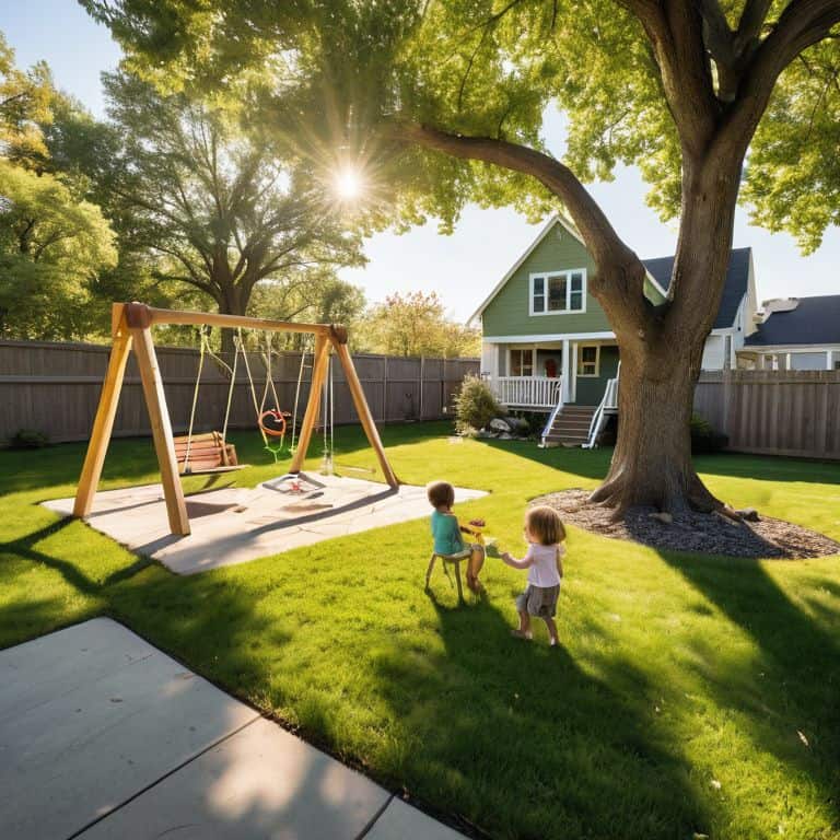 Family-friendly backyard design