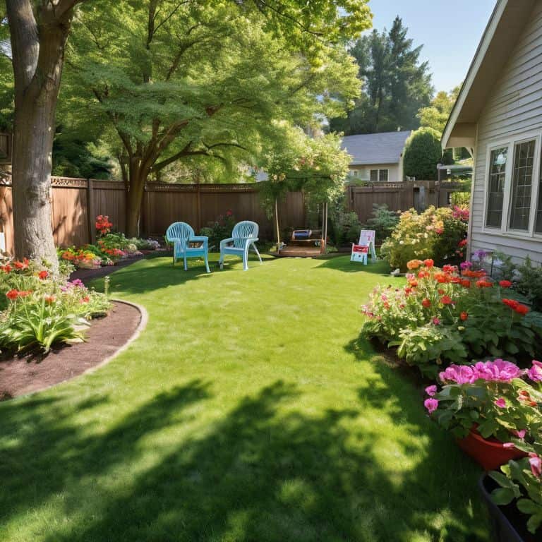 Family-friendly garden outdoor space