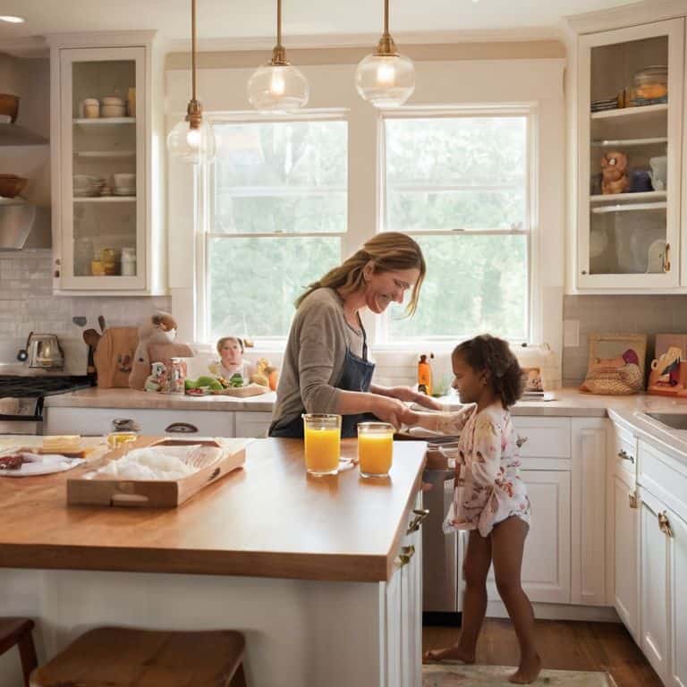 Family-friendly kitchen design example