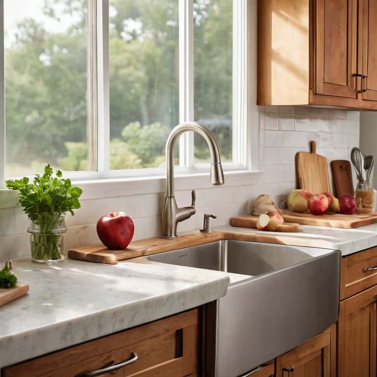 Family kitchen appliances in modern home