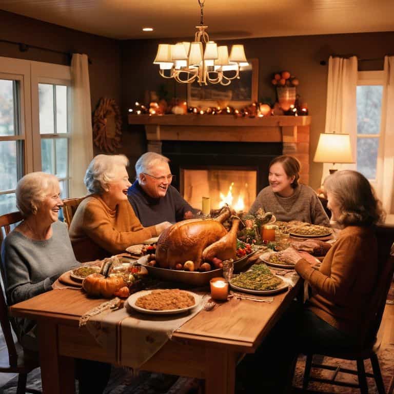 Family traditions warm home scene