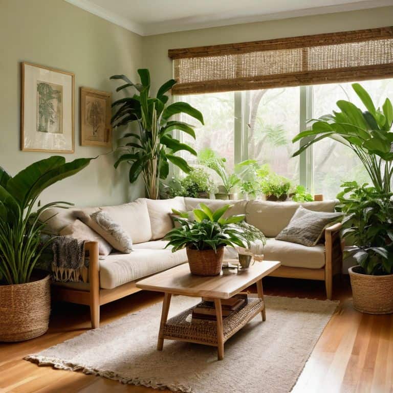 Beautiful indoor plants in living space
