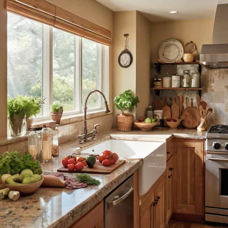 Kitchen layout for families gathering space