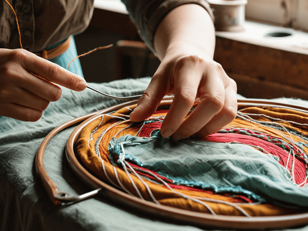 Reviving Fabrics With Visible Mending
