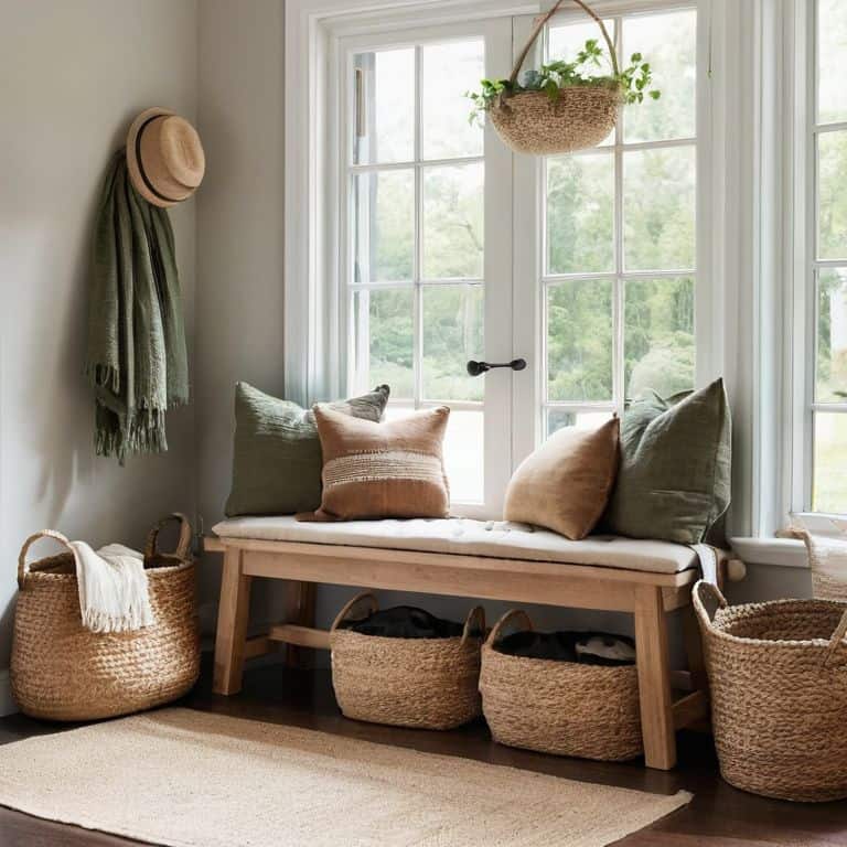 Entryway storage for warm welcomes