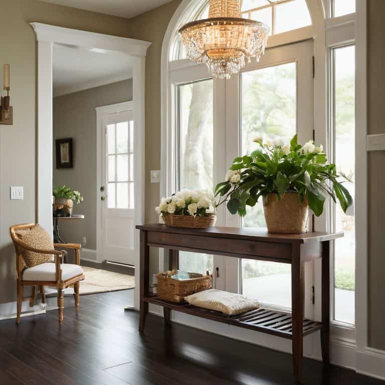 Entryway lighting fixture example