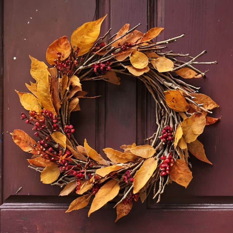 Autumn wreaths for home decor