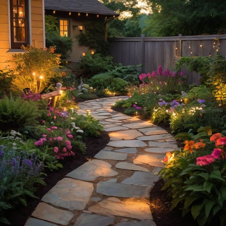 Illuminating the Garden at sunset