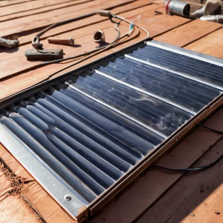 Homemade solar air heater system