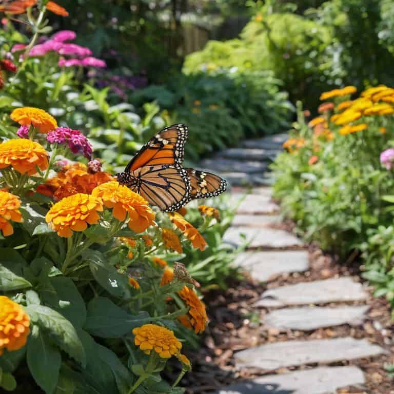 Butterfly garden nurturing wings