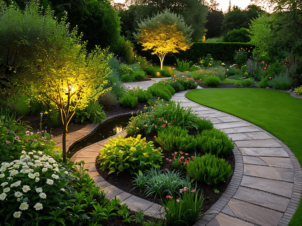 Landscape Lighting Shining Bright