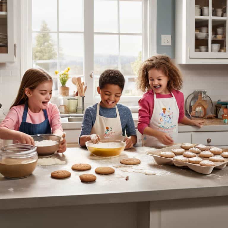 Baking experiments for kids in action