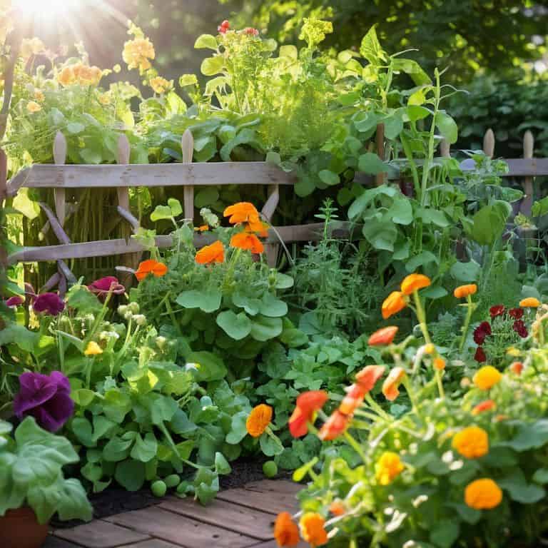 Companion planting in garden
