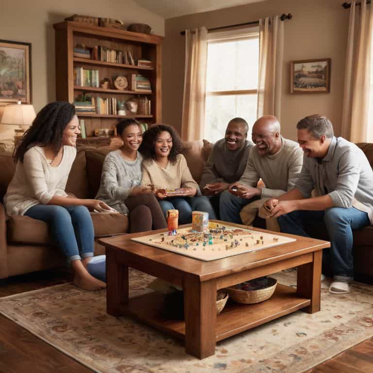 Family game night fun together