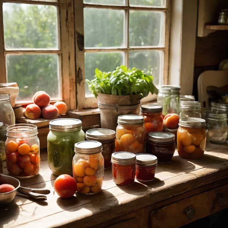 Traditional canning techniques in action