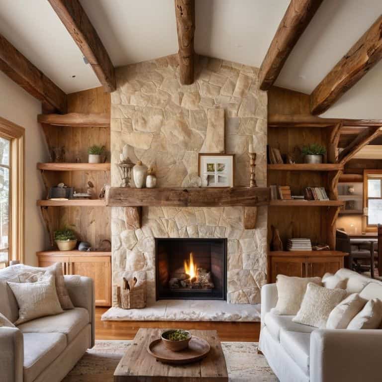 Affordable fireplace makeover design