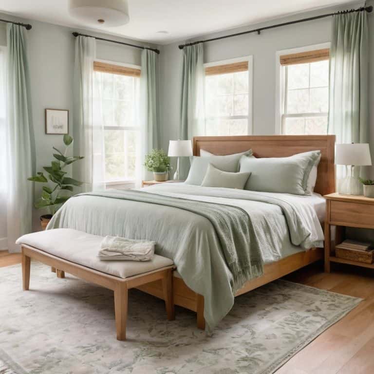 Calming bedroom color palette inspiration