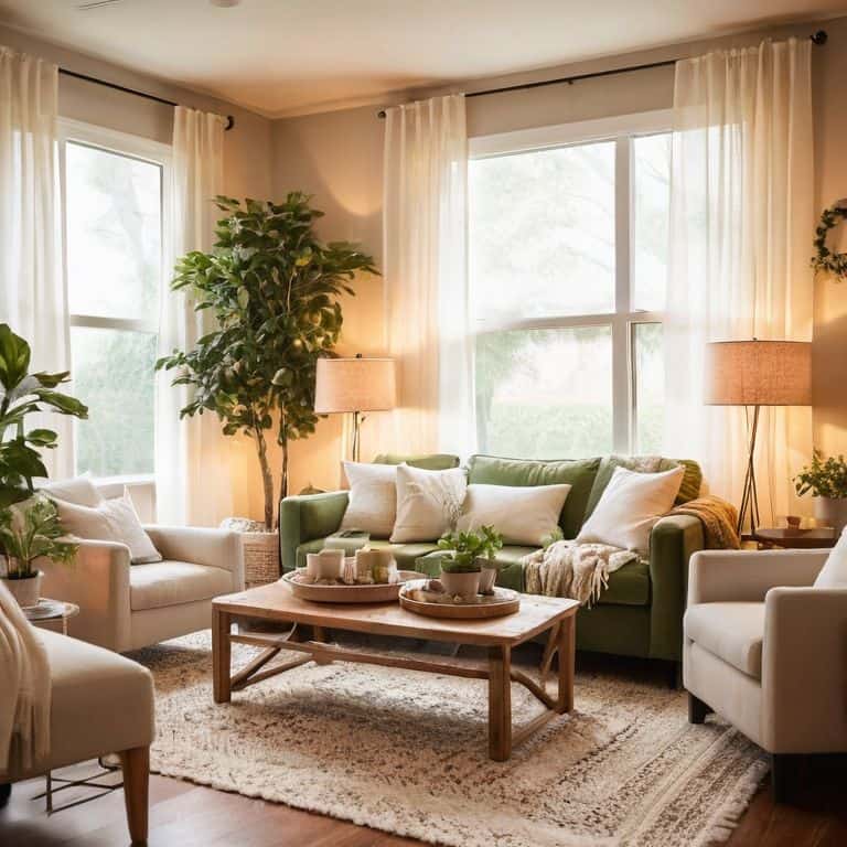 Lighting in home interior design concept