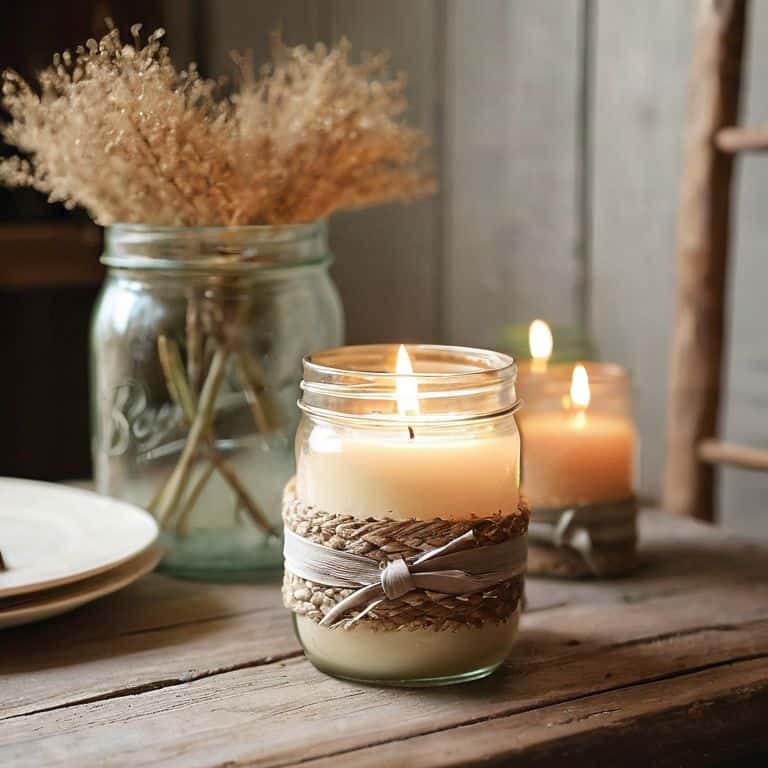 Mason Jar Marvel candle holder