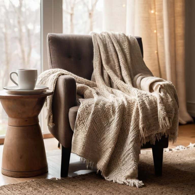 DIY cozy throw blankets at home