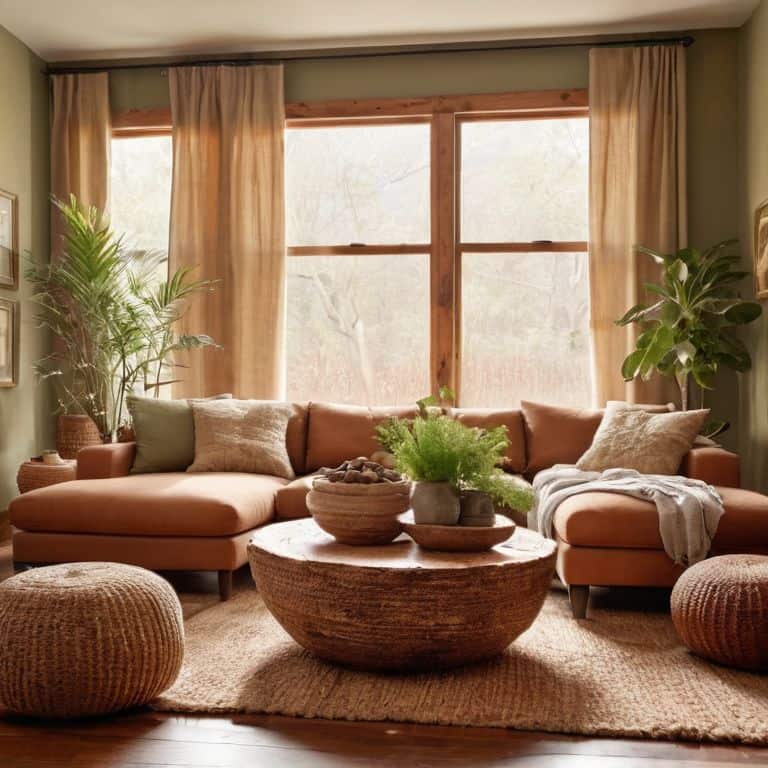 Earth tones for living room decor