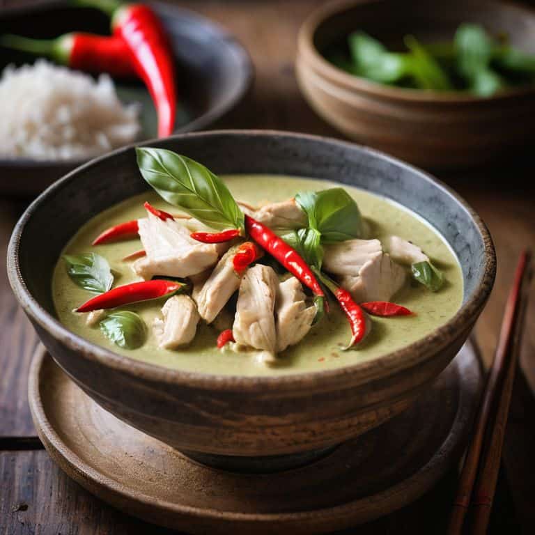 Unveiling Thai Green Curry Dish