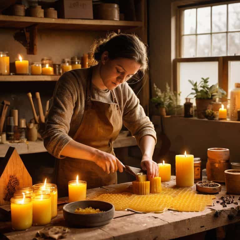 Crafting Natural Beeswax Candles