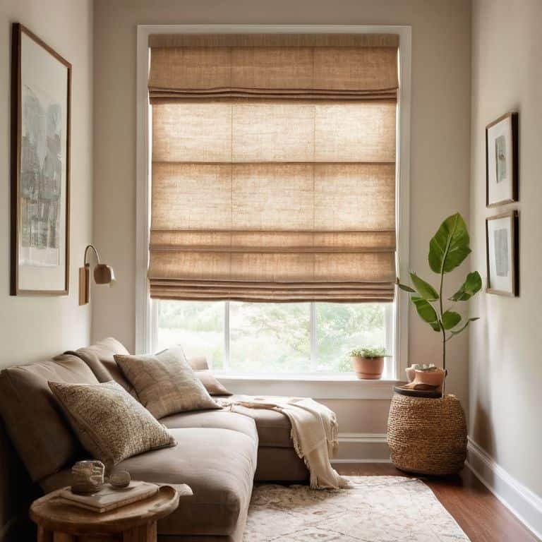 DIY Roman shades interior decor