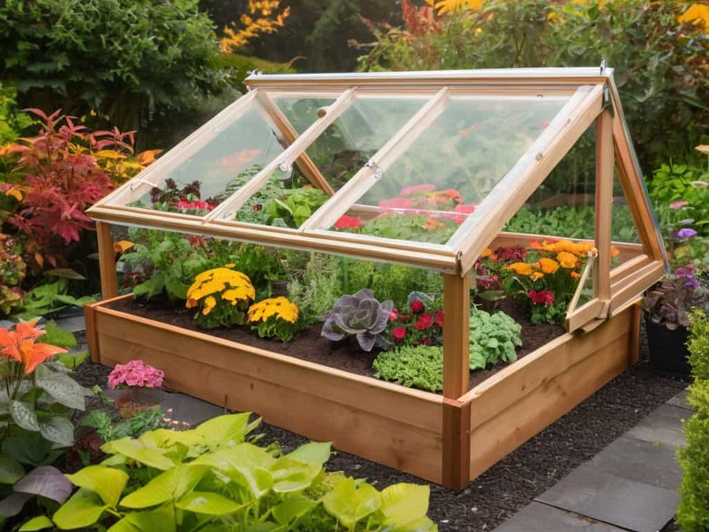 Making a DIY cold frame outdoors