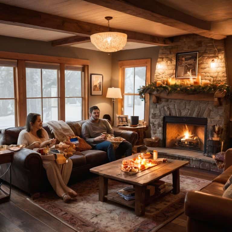 Cozy game night atmosphere weaving warmth