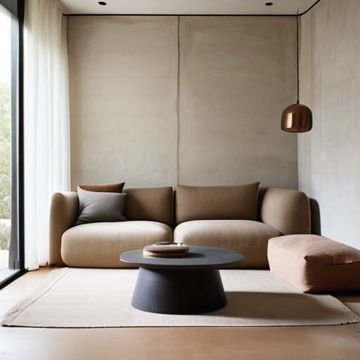 Wrapping It All Up: soft brutalist interior