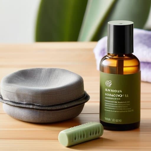 Eco-friendly travel toiletries kit, clean green