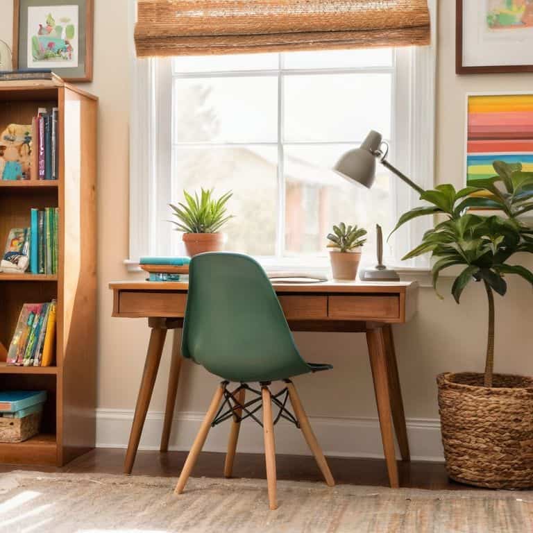 Study area for kids learning space