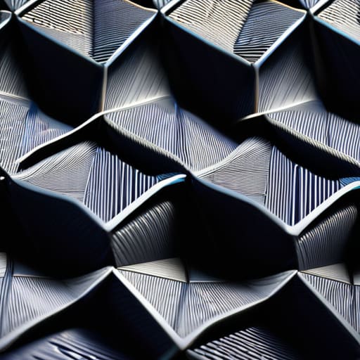 Acoustic-Dampening Metamaterial Weaves in close-up photograph.