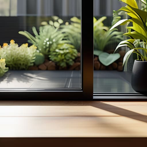 Smart-Glass Electrochromic Tinting on a living window.
